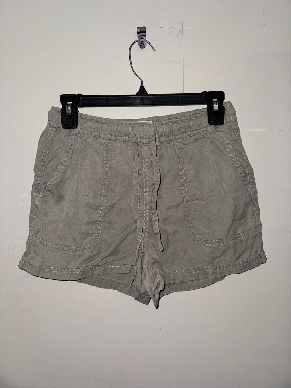 C&C California Light Gray Drawstring Cotton Athletic Shorts